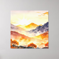 Árboles iluminados por el sol y valles sombreados