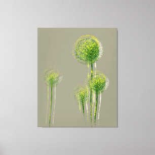 Lienzo Árboles modernos de flores de primavera abstractas