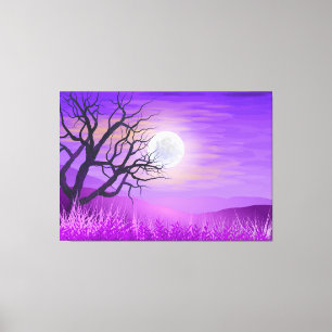 LIENZO ÁRBOLES PAISAJE DE SUEÑO STRETCHED CANVAS ART PRIN