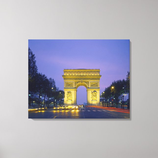 Lienzo Arc de Triomphe, París, Francia, (Anverso)