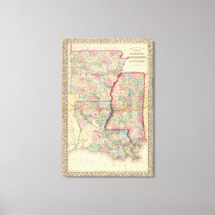 Lienzo Arca, Srta., mapa del La de Mitchell
