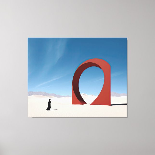 Lienzo Arcana del Desierto: Soledad del Centinela (Anverso)