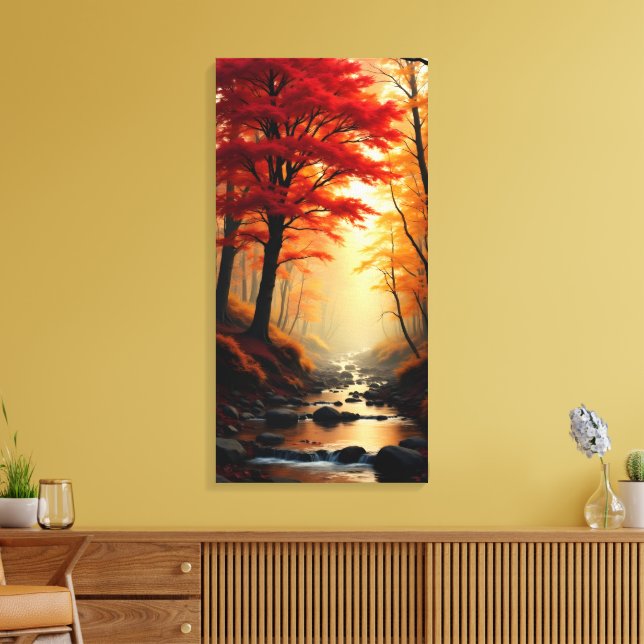 Lienzo Arce Rojo Árbol (Insitu (Sala de estar))