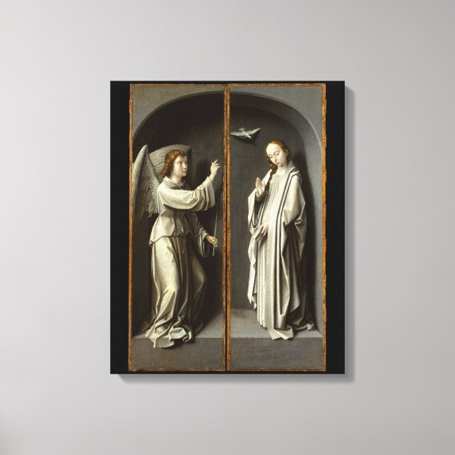 Lienzo Archangel Gabriel; El Anuncio Virgen (Anverso)