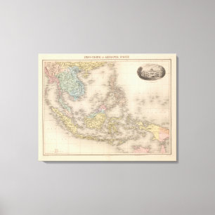 Lienzo Archipiélago de Indochina de Asia