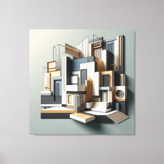 Lienzo Architectural Facade Abstraction