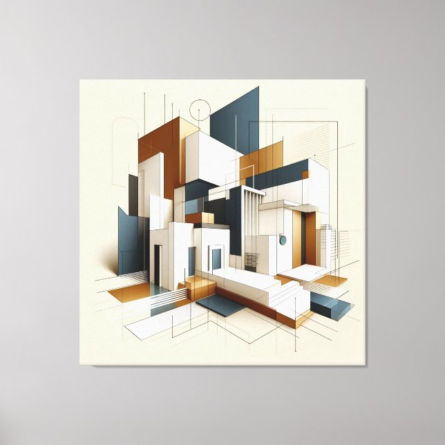 Lienzo Architectural Form Study (Anverso)