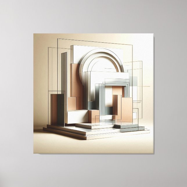 Lienzo Architectural Sculptural Form (Anverso)