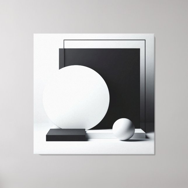 Lienzo Architectural Stillness in Monochrome (Anverso)