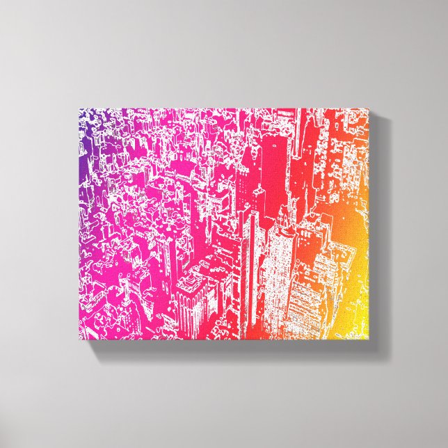 Lienzo Arcoíris de Manhattan (Anverso)