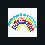 Lienzo Arcoiris de papel<br><div class="desc">Arcoiris de papel</div>