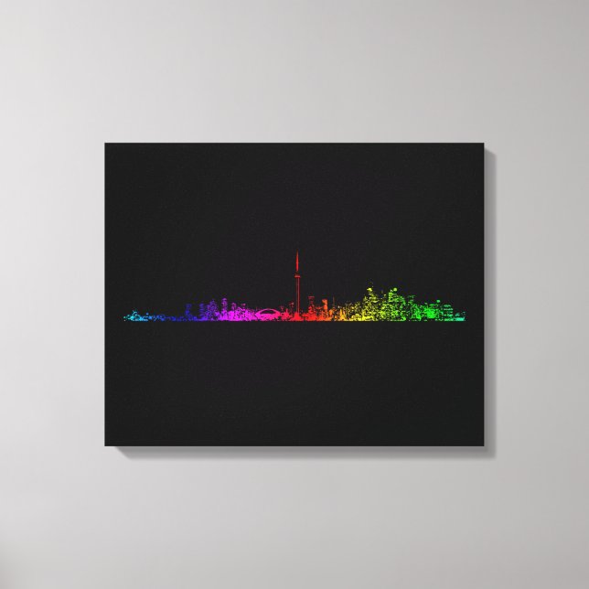 Lienzo Arcoiris de Toronto (Anverso)