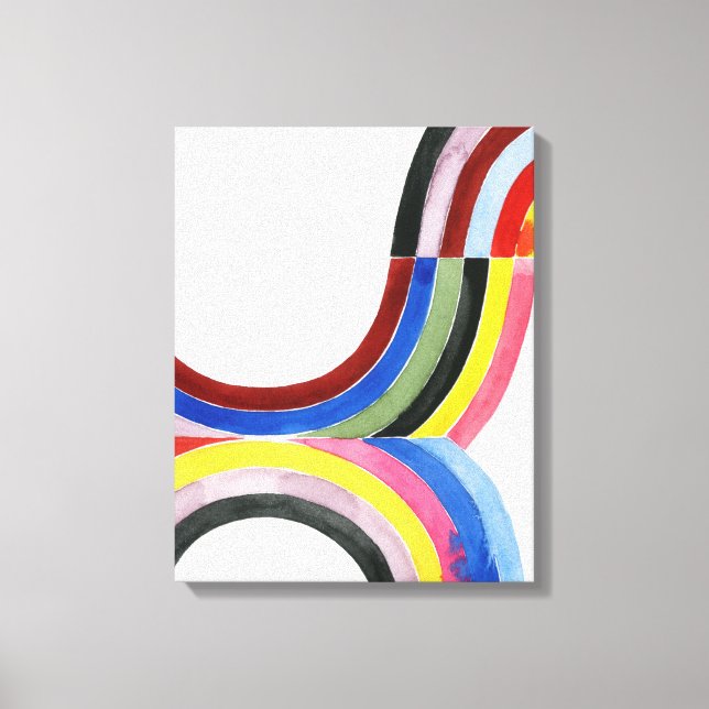 Lienzo Arcoiris desestructurado - Vertical (Anverso)