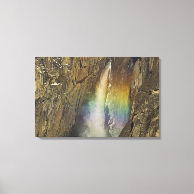 Lienzo Arcoíris en Upper Yosemite Falls en Yosemite (Anverso)