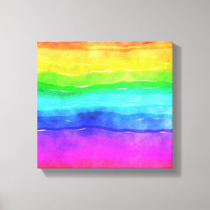 Lienzo Arcoiris pintado