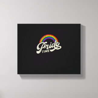 Lienzo Arcoiris, tiempo de orgullo, camiseta LGBT arriba