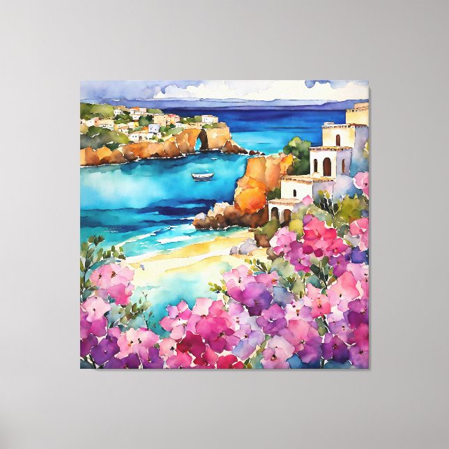Lienzo "Arcos A Orillas Del Mar" (Anverso)