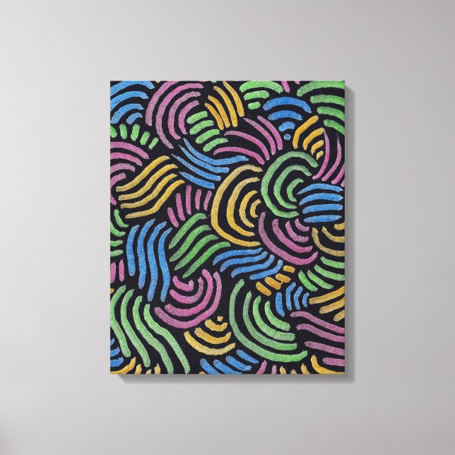 Lienzo arcos abstractos coloridos (Anverso)