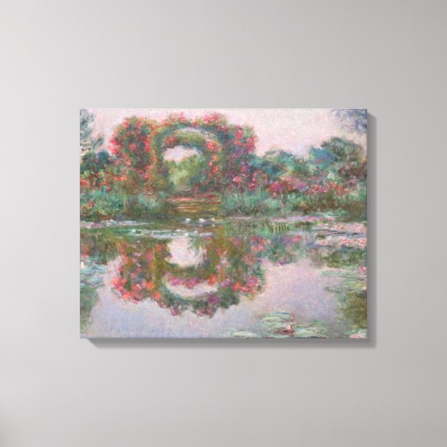 Lienzo Arcos floridos, Giverny - Claude Monet - c1913 (Anverso)
