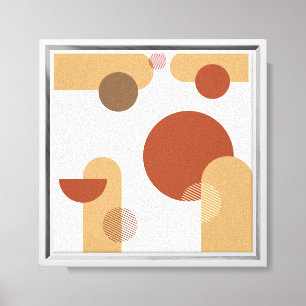 Lienzo Arcos y Circos Minimalistas de tela estirados