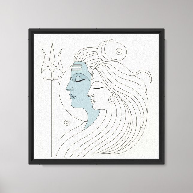 Lienzo Ardhanarishvara (Anverso)