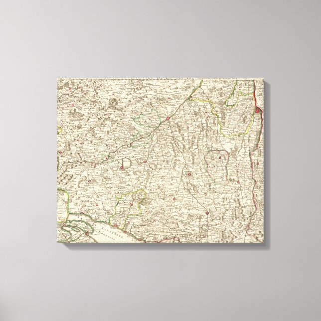 Lienzo Áreas urbanas de Alemania (Anverso)