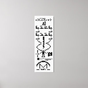 Lienzo Arecibo Binary Message 1974