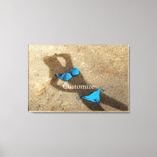 Lienzo Arena azul de Bikini Beach Thunder_Cove