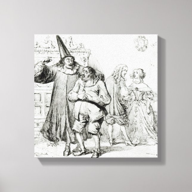 Lienzo Argan y Monsieur Purgon (Anverso)