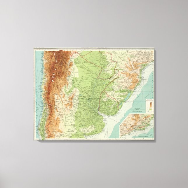 Lienzo Argentina, Chile (Anverso)