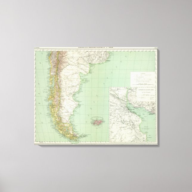 Lienzo Argentina, Chile (Anverso)