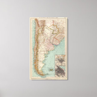 Lienzo Argentina y Chile