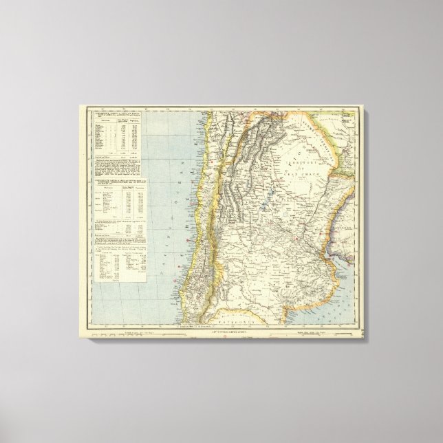 Lienzo Argentina y Chile (Anverso)