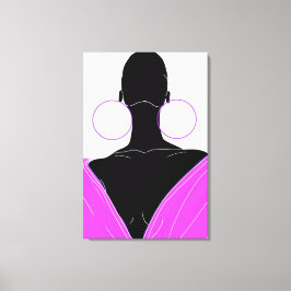 Lienzo Argolas original - deep pink