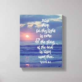 Lienzo Arise Shine Bible Verse