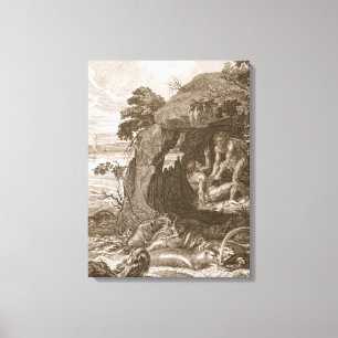 Lienzo Aristeus compele a Proteus a revelar sus oráculos,