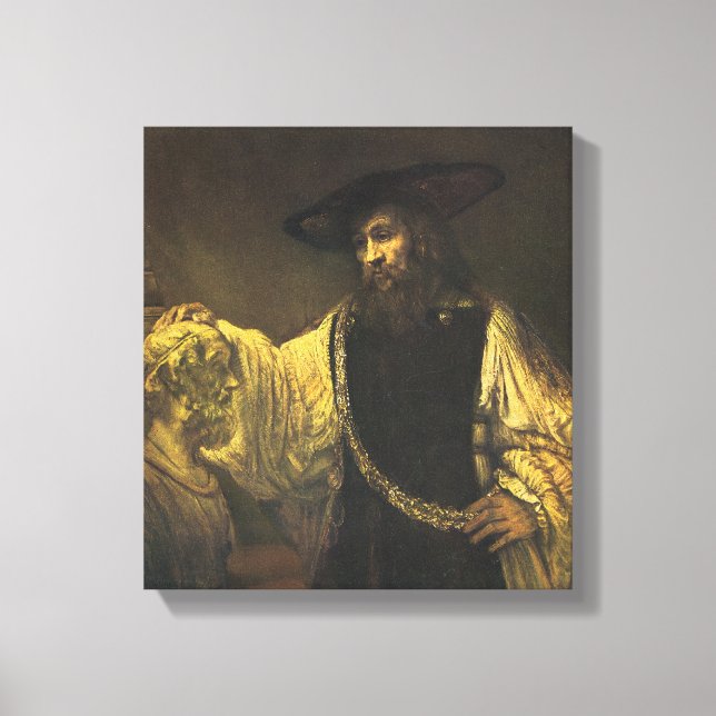 Lienzo Aristóteles contemplando el busto de Homero, 1653 (Anverso)