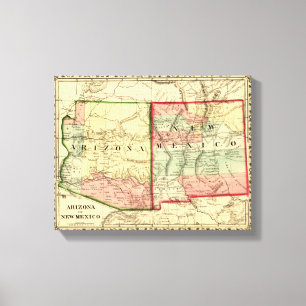 Lienzo Arizona y nuevo mapa de MexicoPanoramic