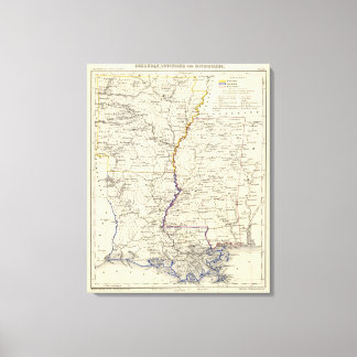 Lienzo Arkansas, Luisiana y Misisipi