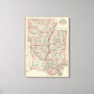 Lienzo Arkansas, Misisipi y Luisiana