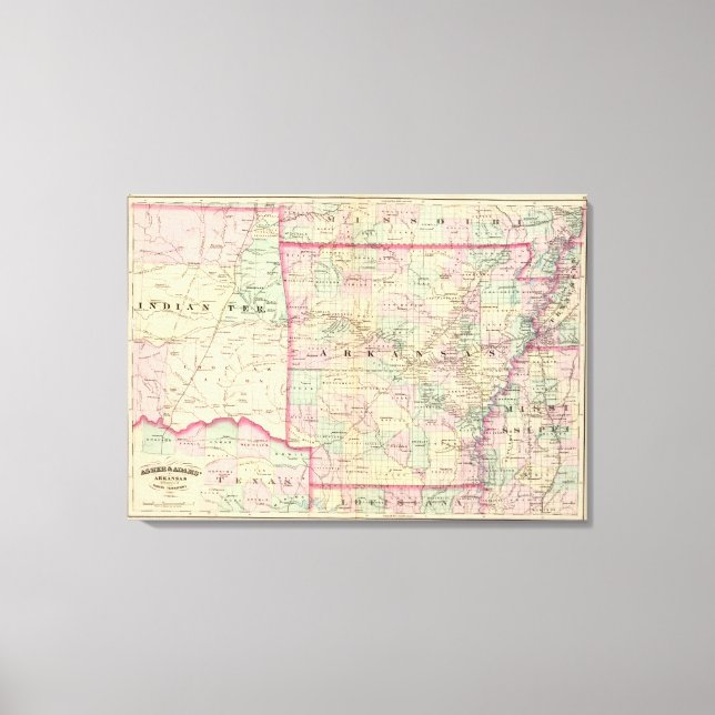 Lienzo Arkansas, territorio indio (Anverso)