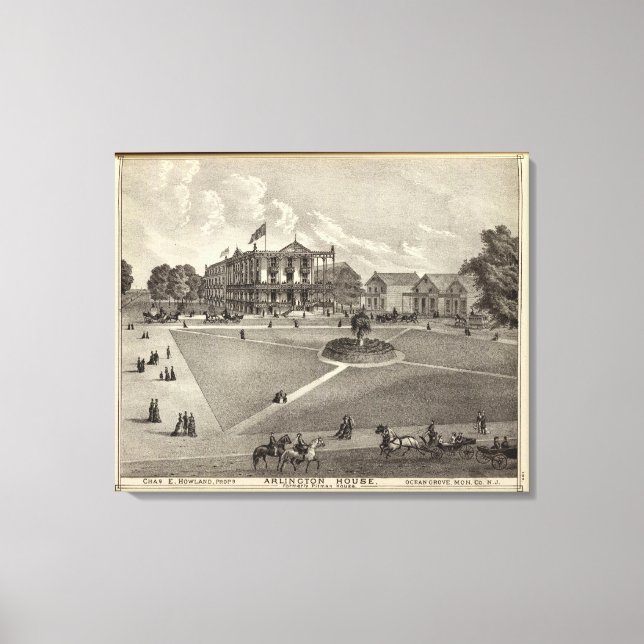 Lienzo Arlington House, Ocean Grove, NJ (Anverso)