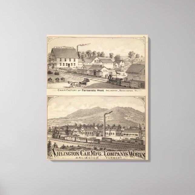 Lienzo Arlington Vermont (Anverso)