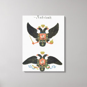 Lienzo Arma el estado de Rusia imperial, de un collecti