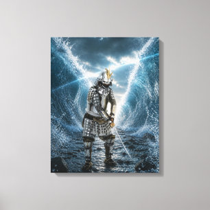 Lienzo Armadura de samurái Oda Nobunaga Agua 16x20