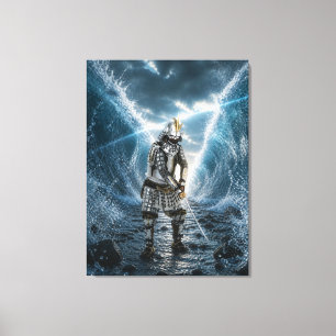Lienzo Armadura de samurái Oda Nobunaga Agua 30x40