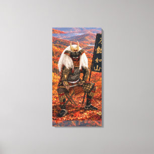 Lienzo Armadura de samurái Takeda Shingen Otoño 16x32