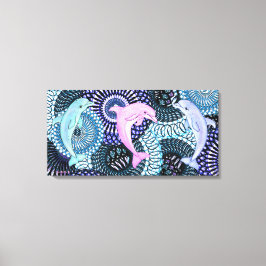 Lienzo Armonía delfín