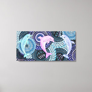 Lienzo Armonía delfín