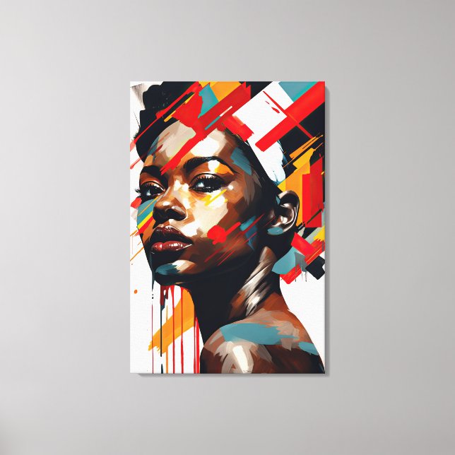 Lienzo "Armonía en contraste" (Anverso)